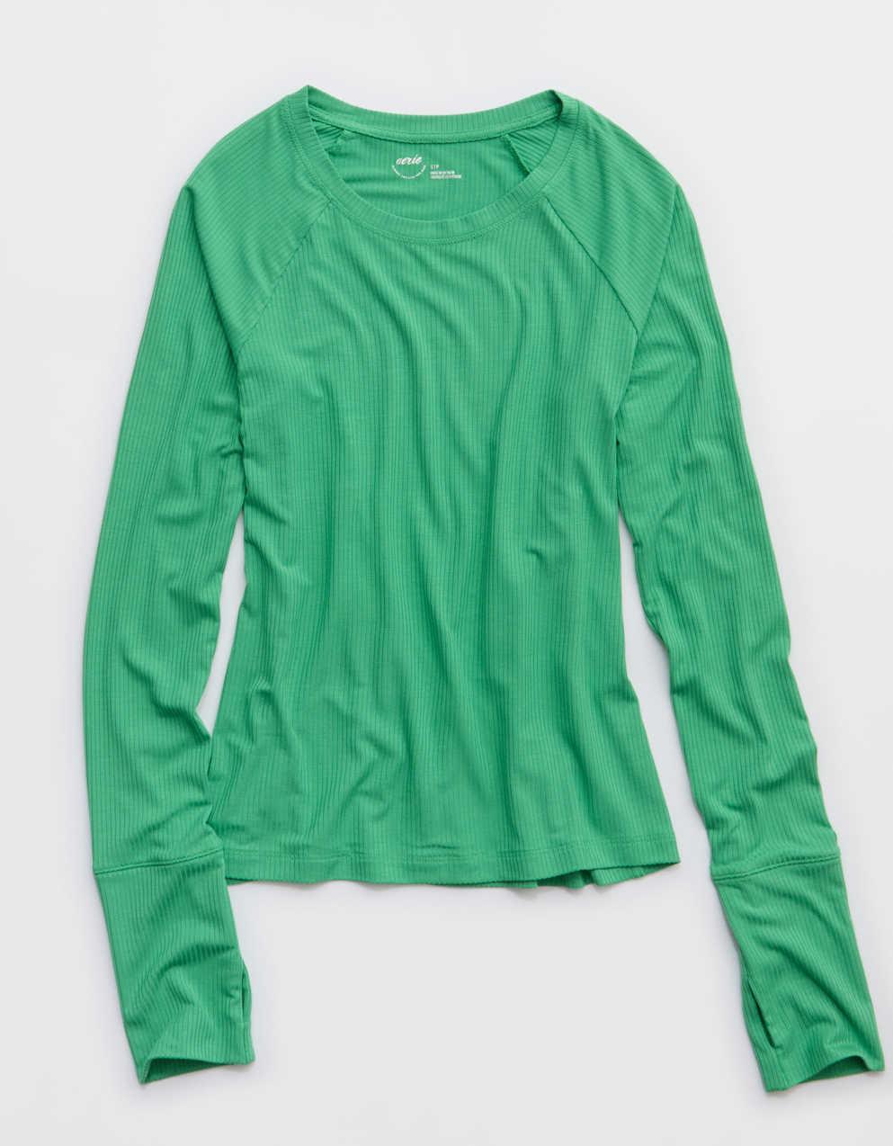 OFFLINE By Aerie Thumbs Up Fitted Ribbed T-Shirt