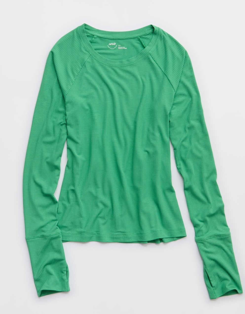 OFFLINE By Aerie Thumbs Up Fitted Ribbed T-Shirt