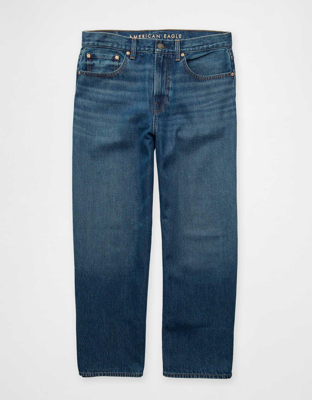 AE Cropped Baggy Barrel Jean