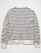 AE Laidback Luxe Striped Sweatshirt