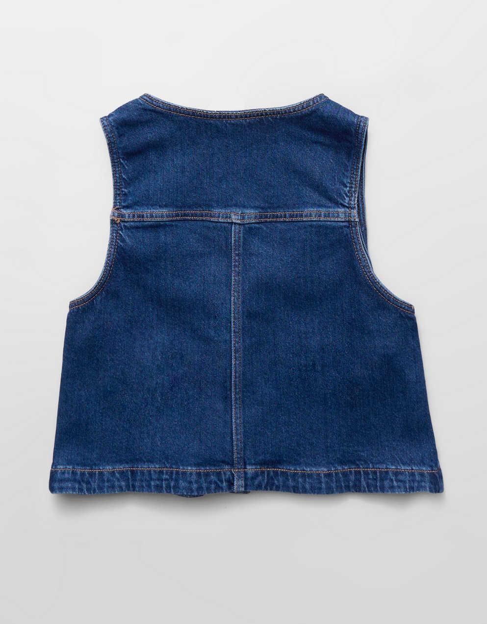 AE Scoop Neck Denim Vest