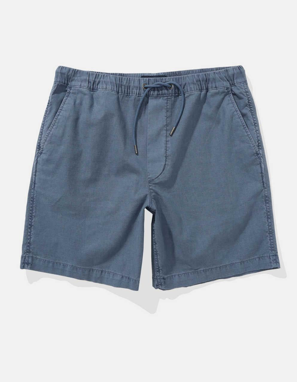AE 8" Flex Lived-In Linen-Blend Trekker Short