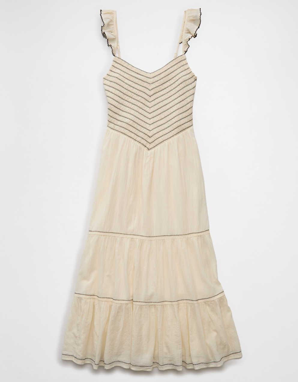 AE Bella Flutter Sleeve Midi Dress