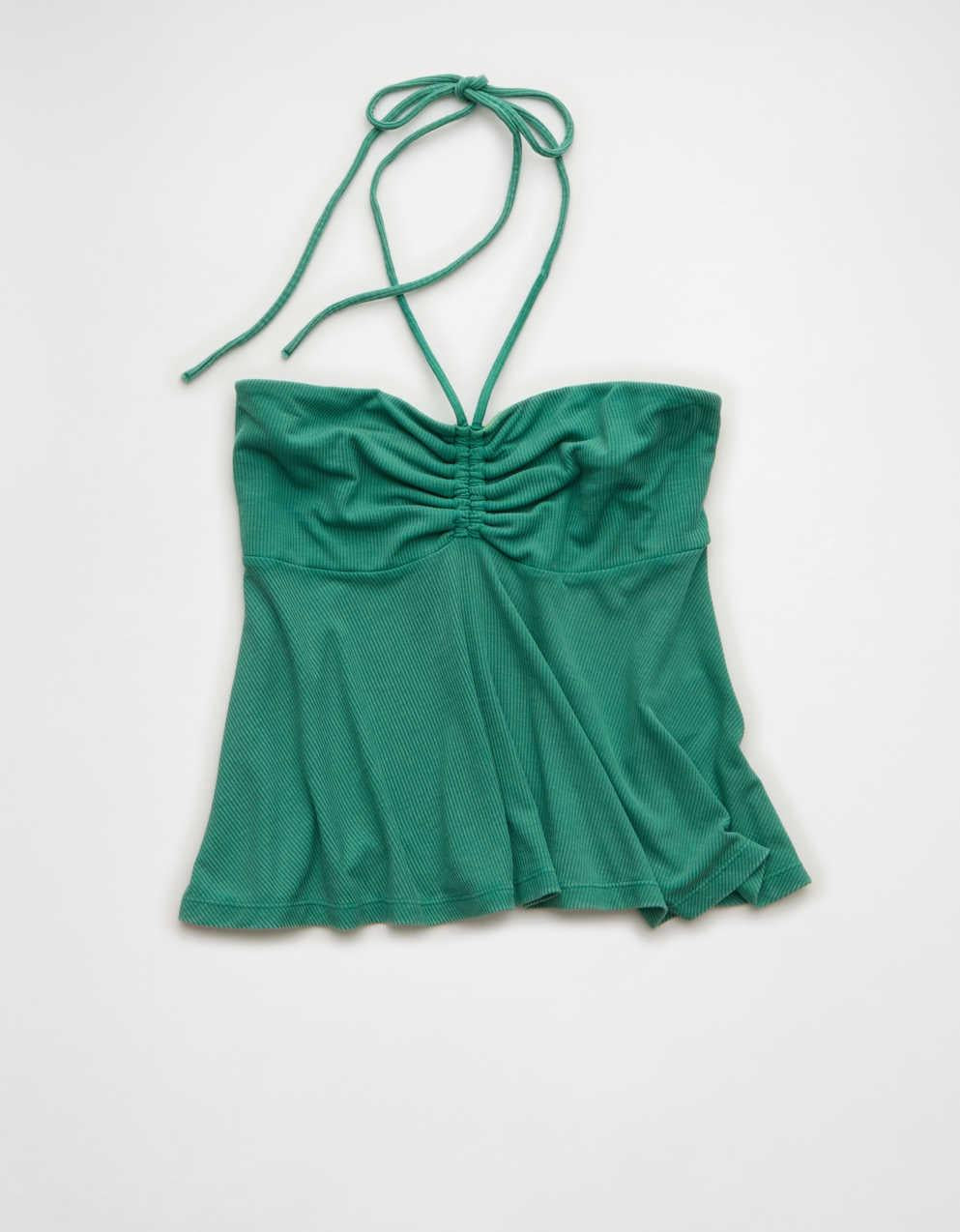 AE Soft & Sexy Halter Cinch Babydoll Top