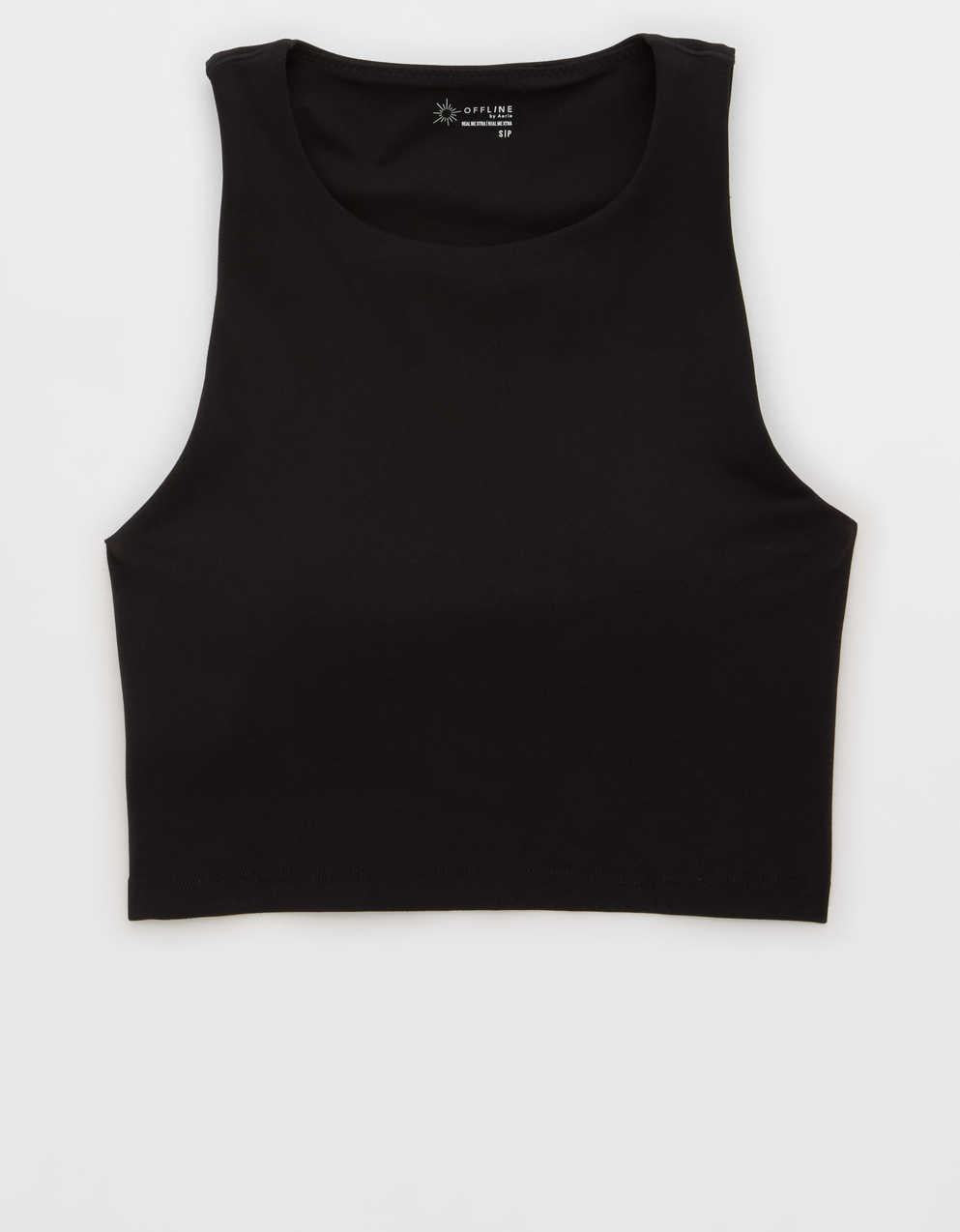 OFFLINE By Aerie Real Me XTRA High Neck Longline Sports Bra
