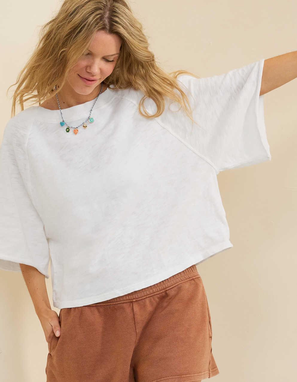 Aerie It's Casual Knit Slub T-Shirt