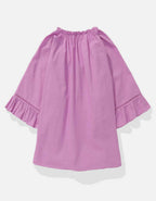 AE Linen-Blend Ruffle Blouse