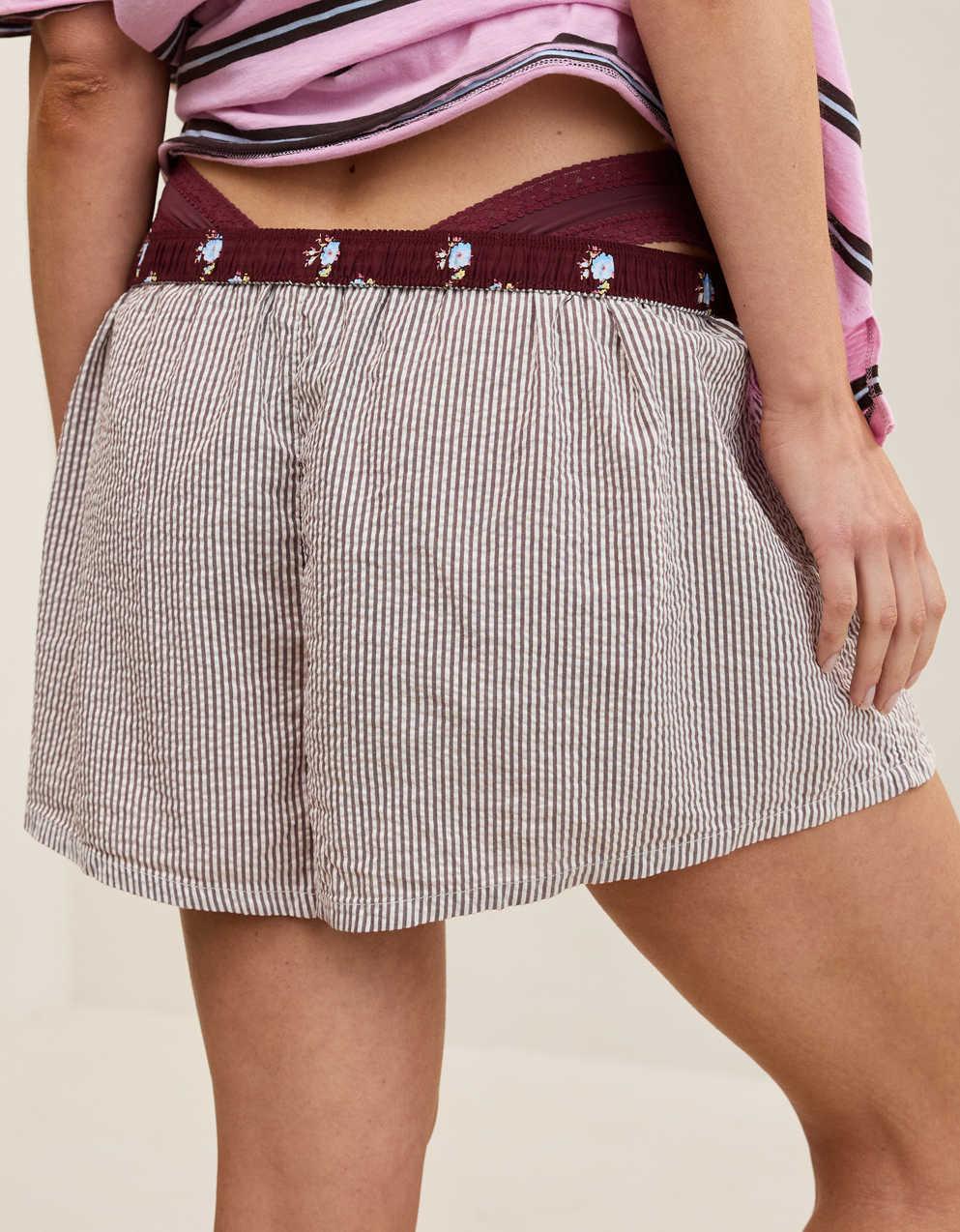 Aerie Around Town Seersucker Boxer