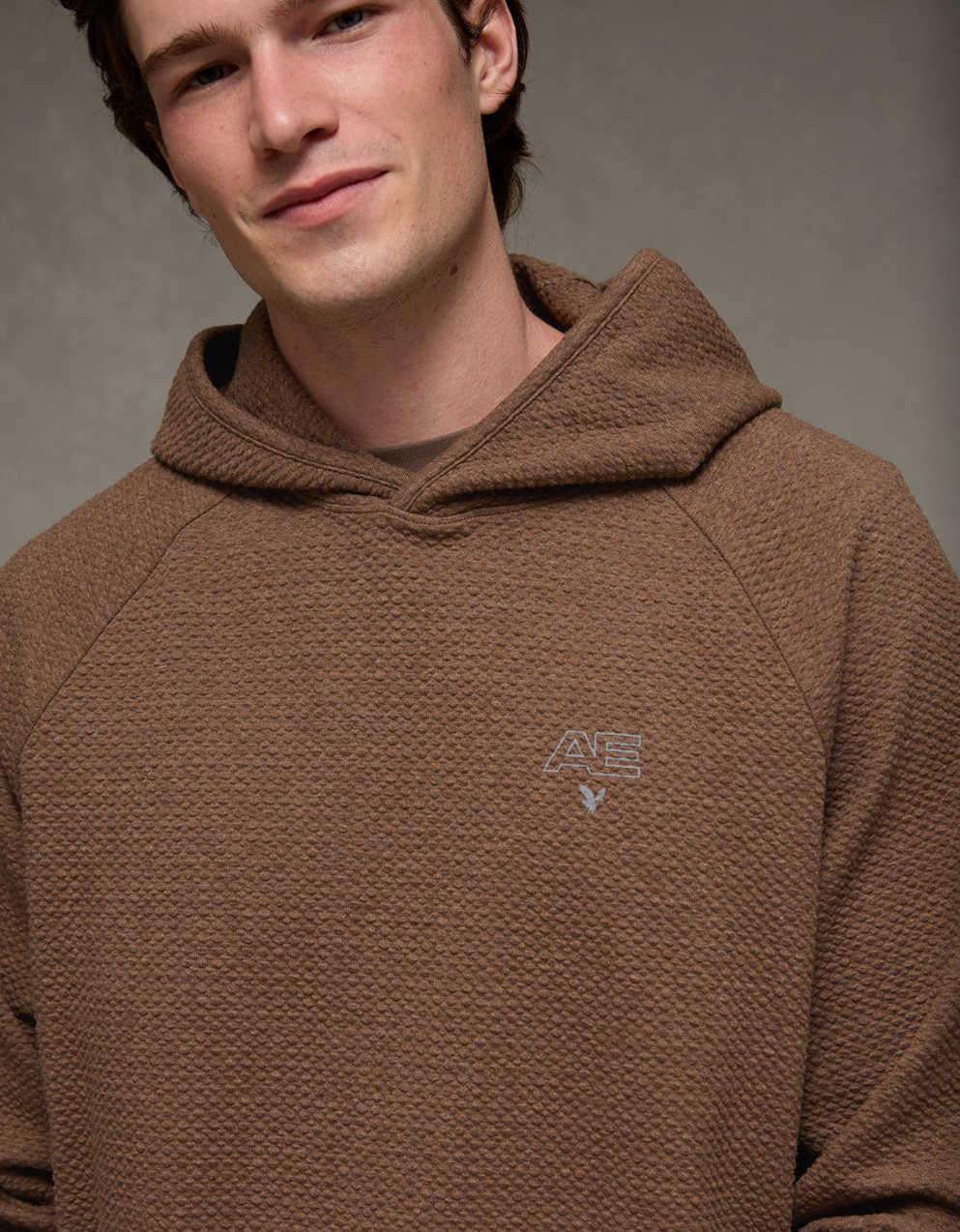 AE 24/7 Textured Fleece Hoodie