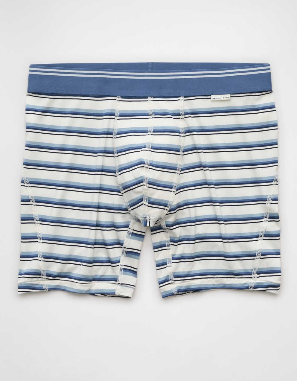 AEO Men's Striped 6" Ultra Soft Boxer Brief