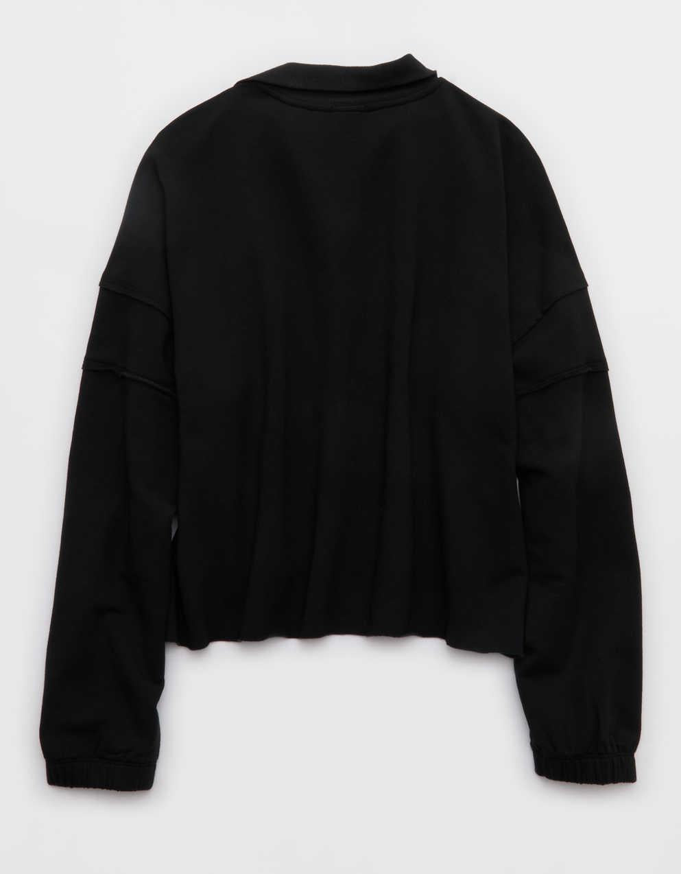 OFFLINE By Aerie OTT Seamed Quarter Zip Sweatshirt