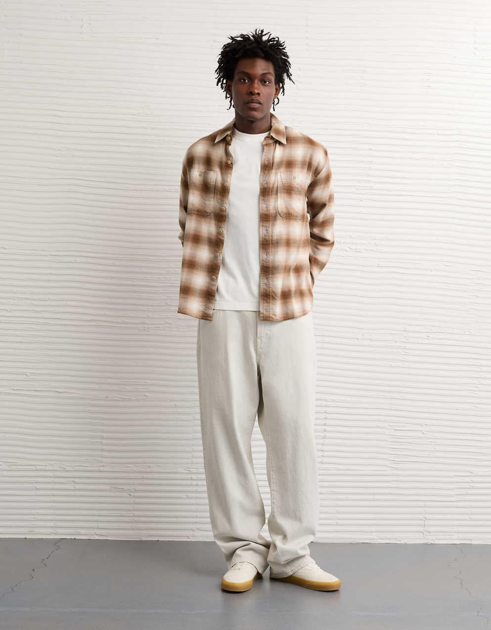 AE Relaxed Fit Everyday Flannel Shirt