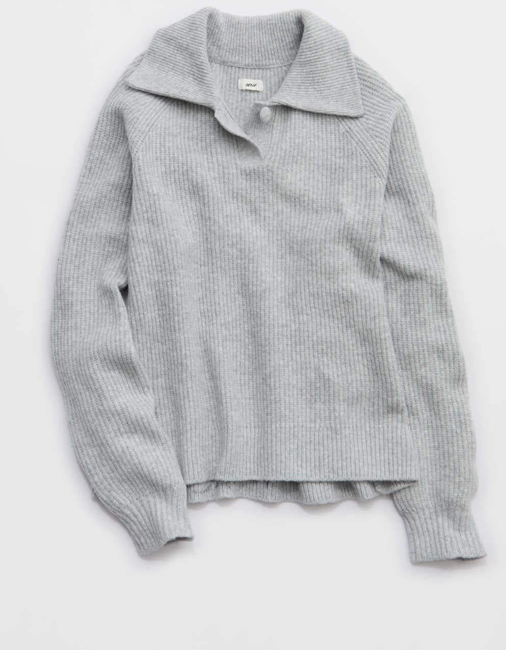 Aerie Classic Quarter Button Sweater
