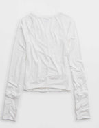 OFFLINE By Aerie Thumbs Up Ruched Long Sleeve T-Shirt