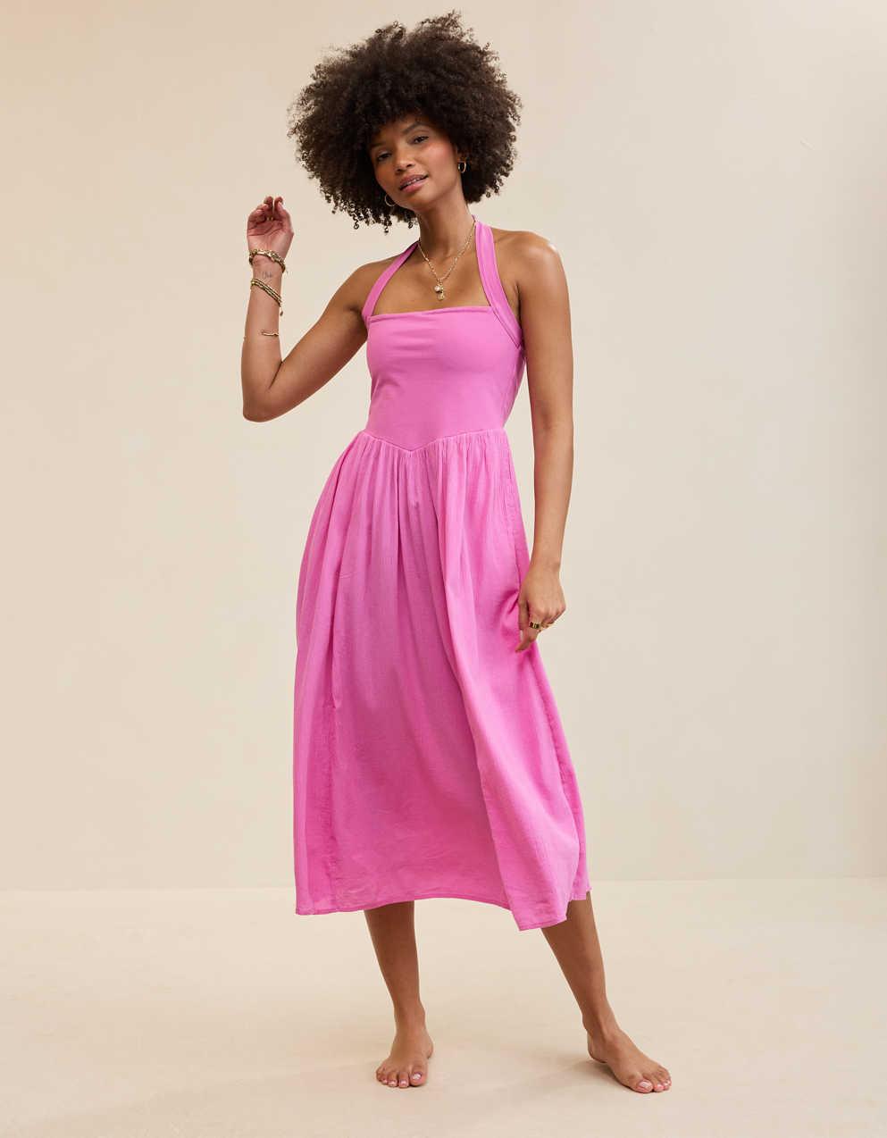 Aerie At The Barre Halter Dress