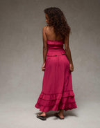 AE Mid-Rise Tiered Ruffle Maxi Skirt