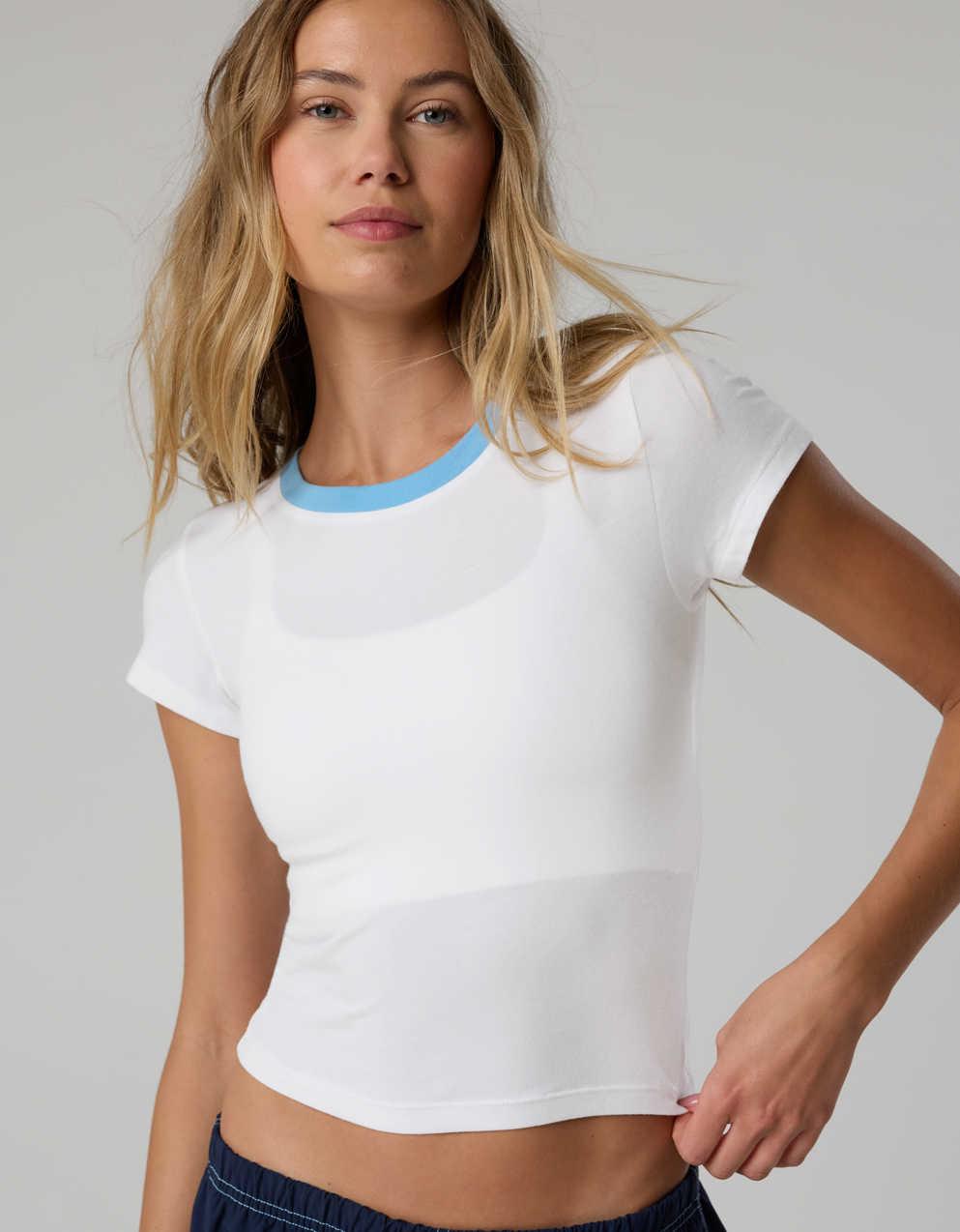 OFFLINE By Aerie Let's Stretch Ringer T-Shirt