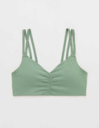 OFFLINE By Aerie Real Me Ruched Strappy Sports Bra