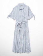 AE Linen-Blend Shirt Dress