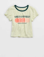 OFFLINE By Aerie | Smiley® Let's Stretch Ringer T-Shirt