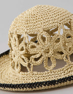 AE Raffia Flower Bucket Hat
