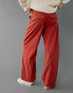 AE Dreamy Drape Stretch Super High-Waisted Baggy Wide-Leg Pant