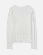 AE Long-Sleeve Waffle Plush Crew Neck Tee