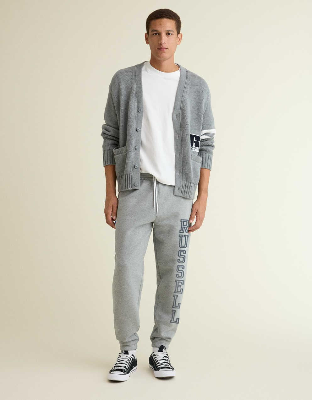 AE x Russell Athletic Varsity Cardigan Sweater