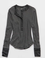 Aerie Henley Essential Layering T-Shirt