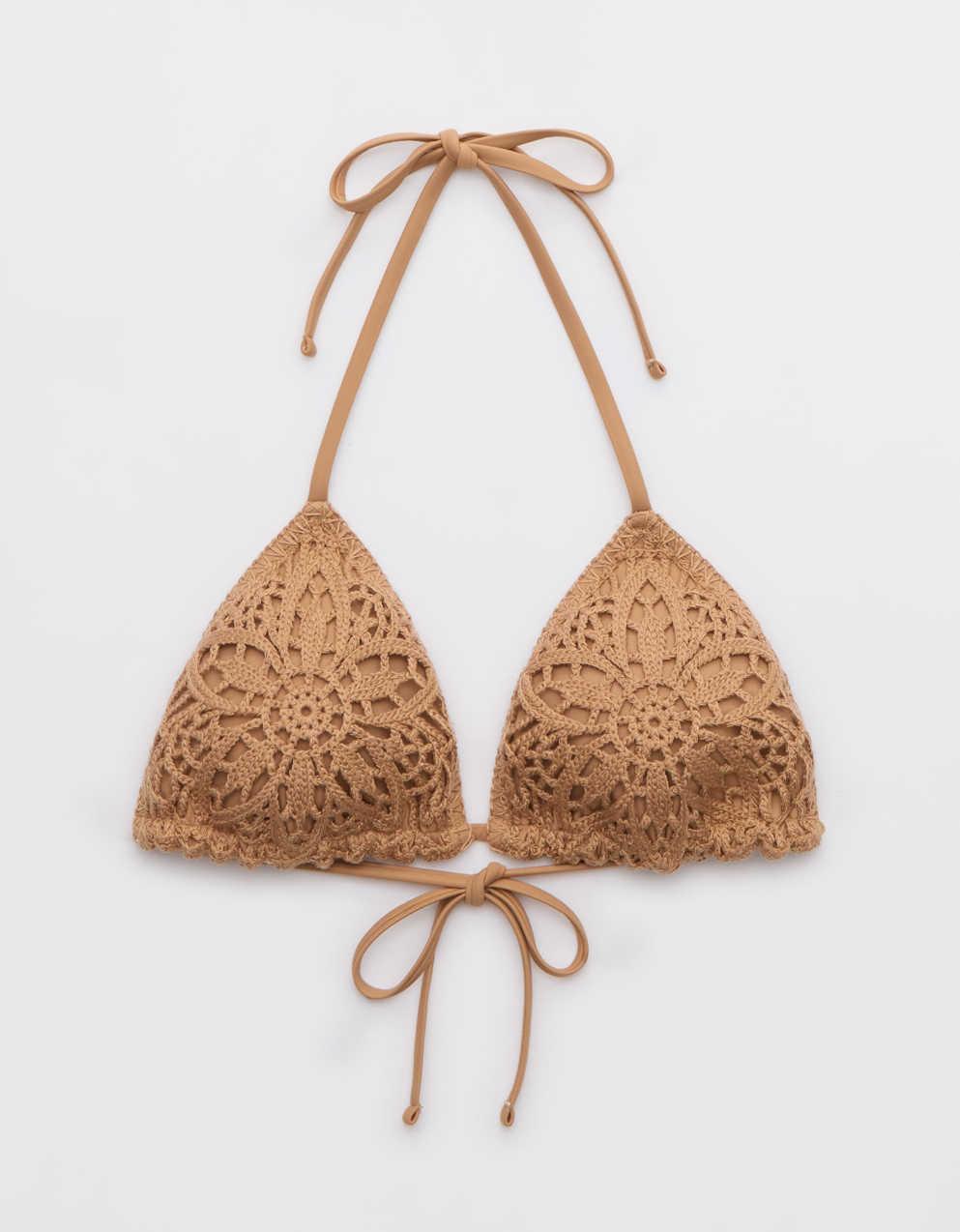 Aerie The Sun-Lover Crochet Bikini Top
