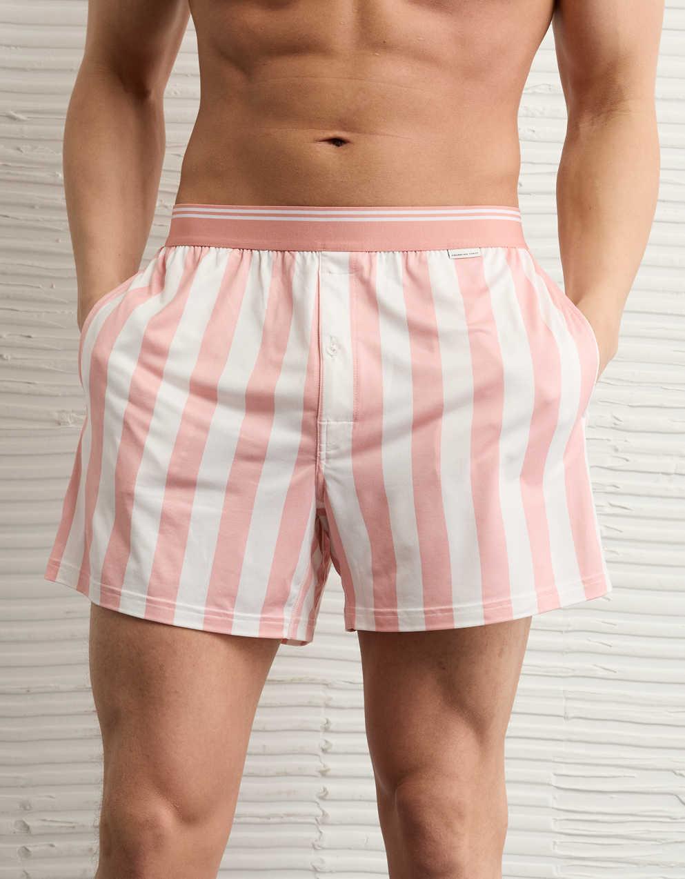 AEO Men's Striped Ultra Soft Pocket Boxer Short