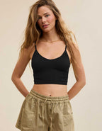 Superchill Seamless Rib Padded Bra Top