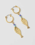 Aerie Hammered Fish Earrings
