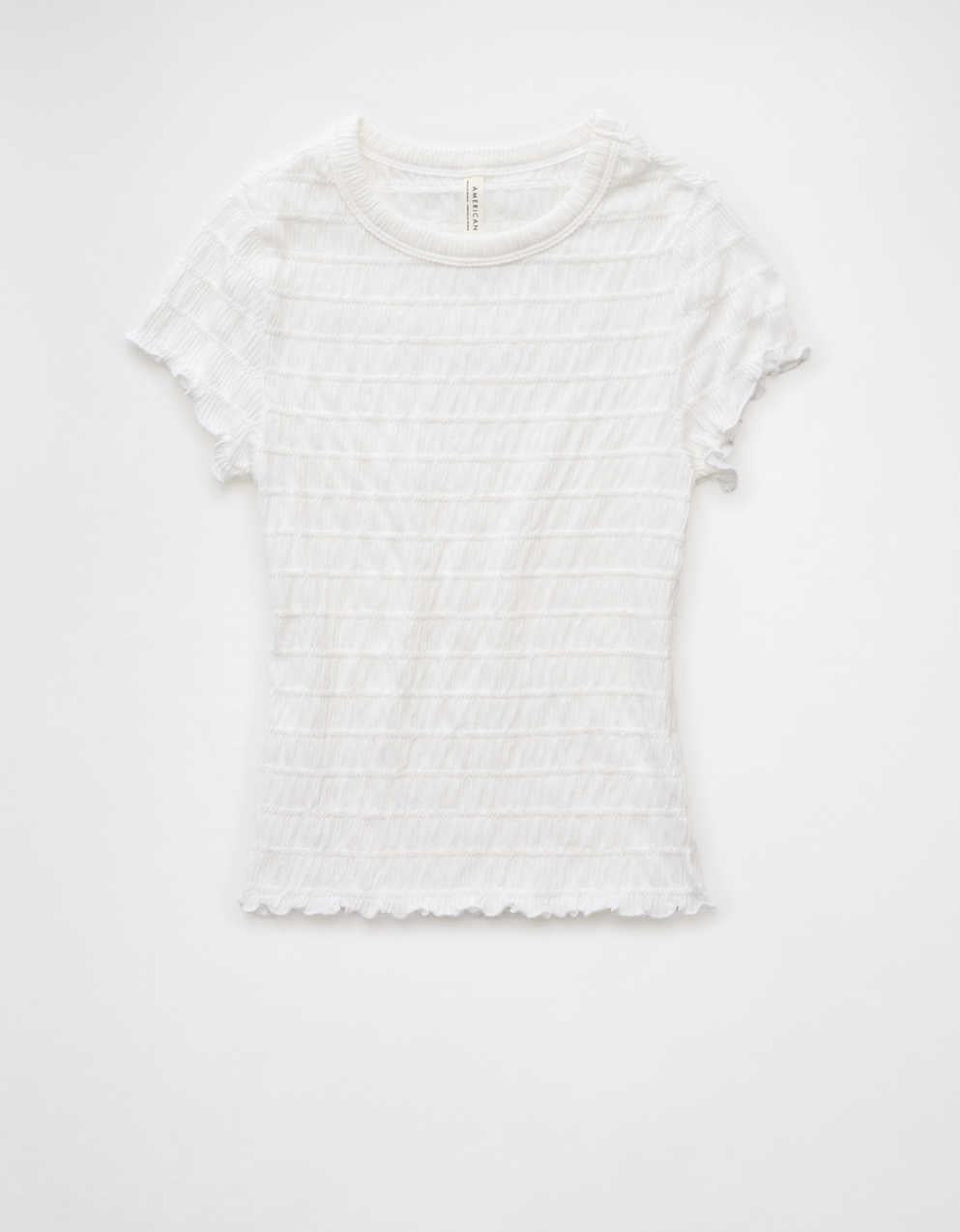 AE Smocked Hey Baby Tee