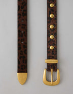AE Leopard Print Studded Western Belt