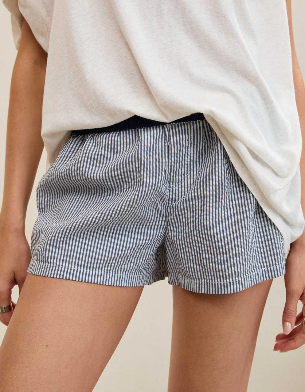 Aerie Around Town Seersucker Boxer