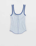 Aerie Ribbed Henley Tank Top