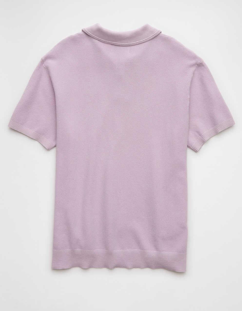AE Weekend Washed Sweater Polo Shirt
