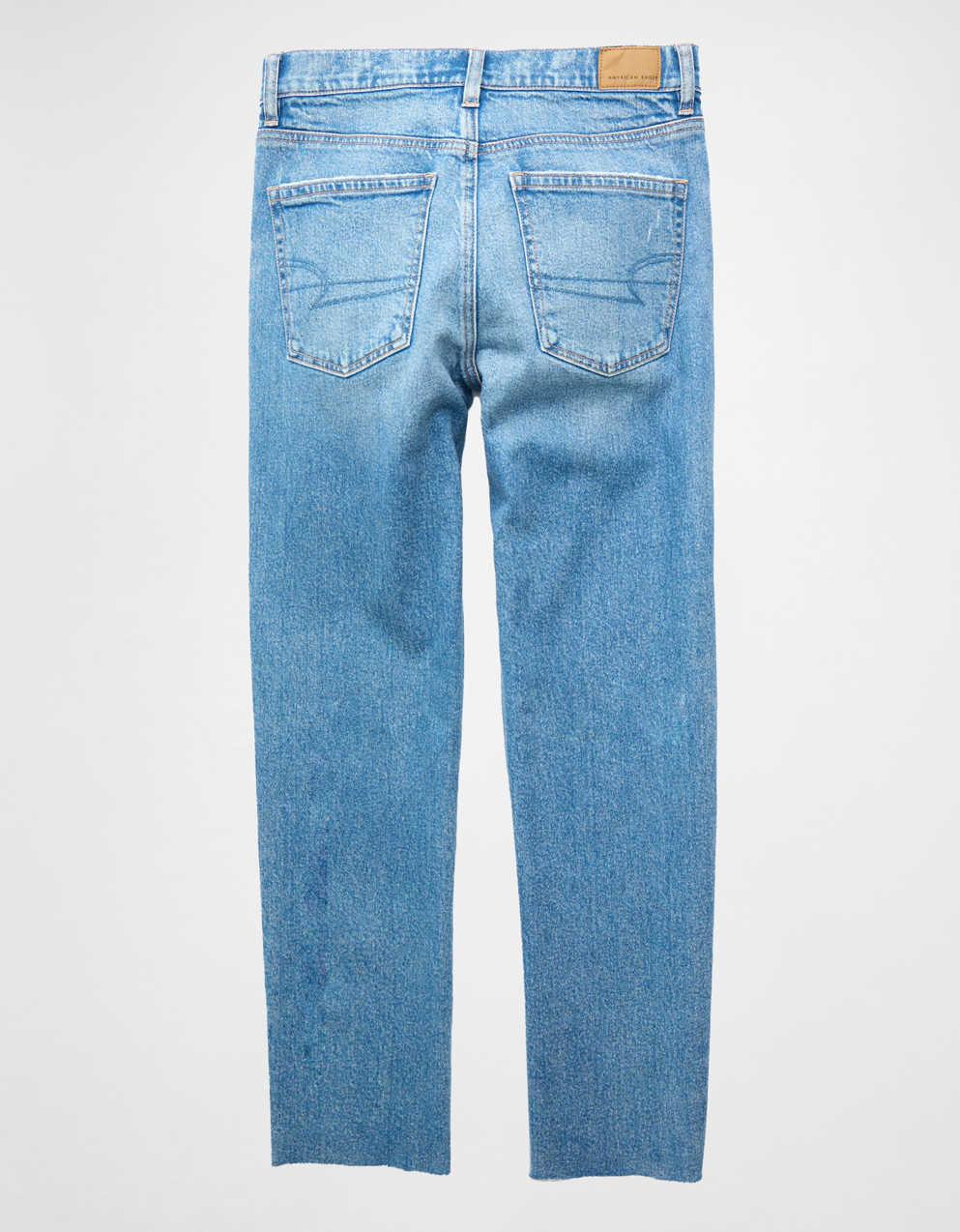 AE Stretch Super High-Waisted Ankle Straight Jean