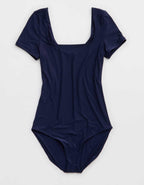 SMOOTHEZ Short Sleeve Square Neck Bodysuit