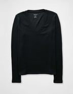 AE Long Sleeve Cozy V-Neck Top