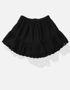 AE High-Waisted Embroidered Eyelet Mini Skirt