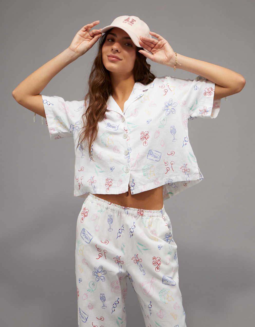 AE Linen-Blend Button-Up Shirt