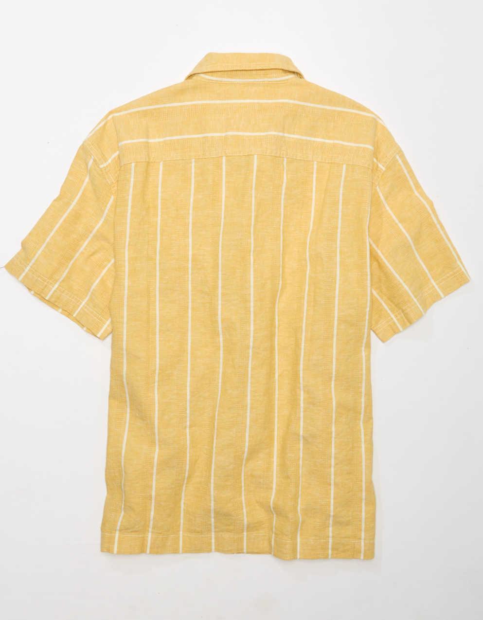 AE Poolside Striped Button-Up Shirt