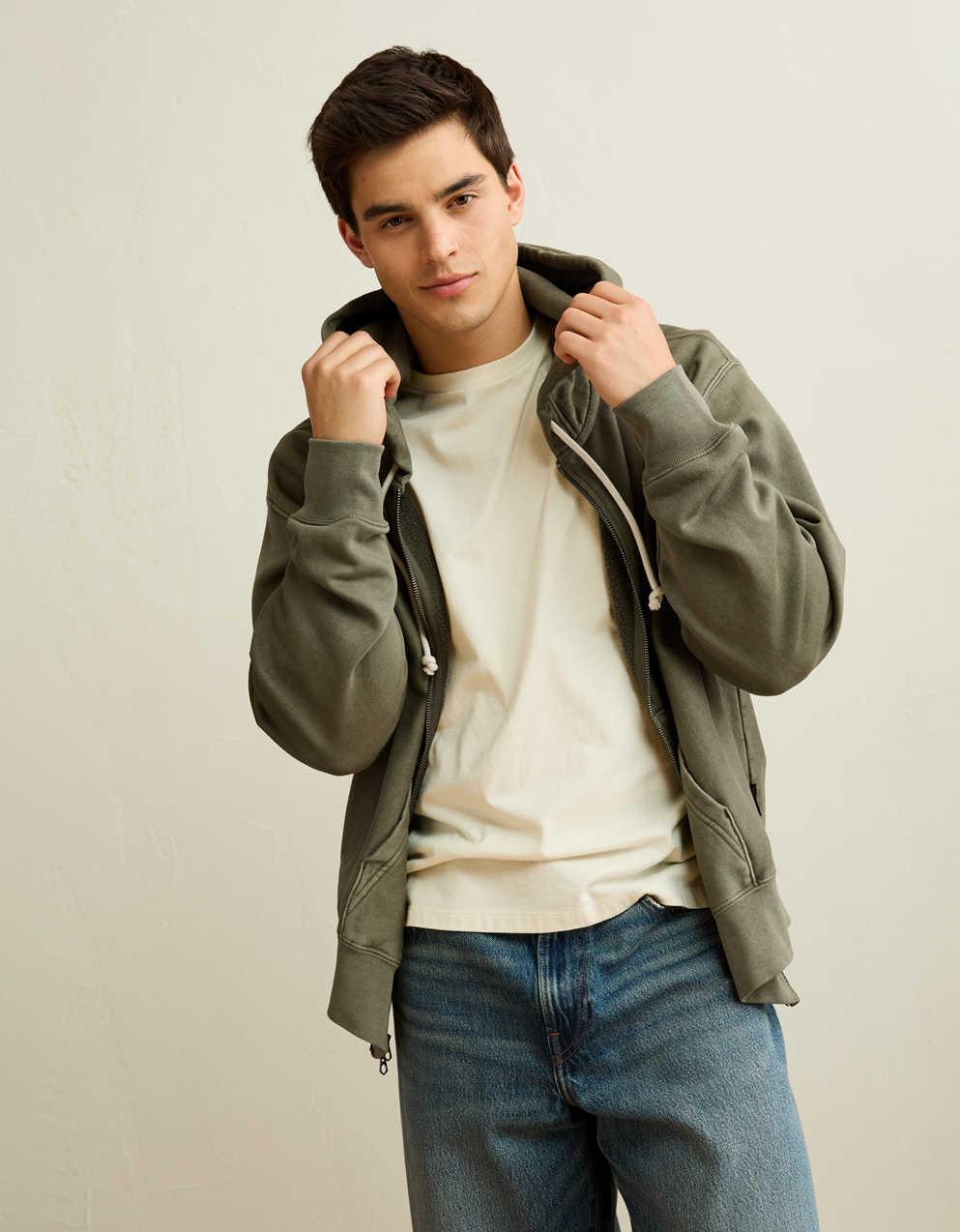 AE Laidback Luxe Full-Zip Hoodie