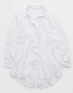 Aerie Seersucker Coverup Shirt