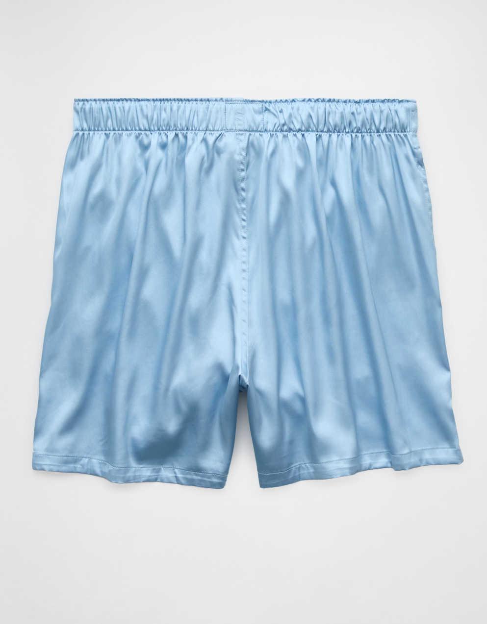 AEO Men's Solid Satin Pocket Boxer Short