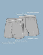 AEO Men's Poplin Classic Pocket Boxer Short
