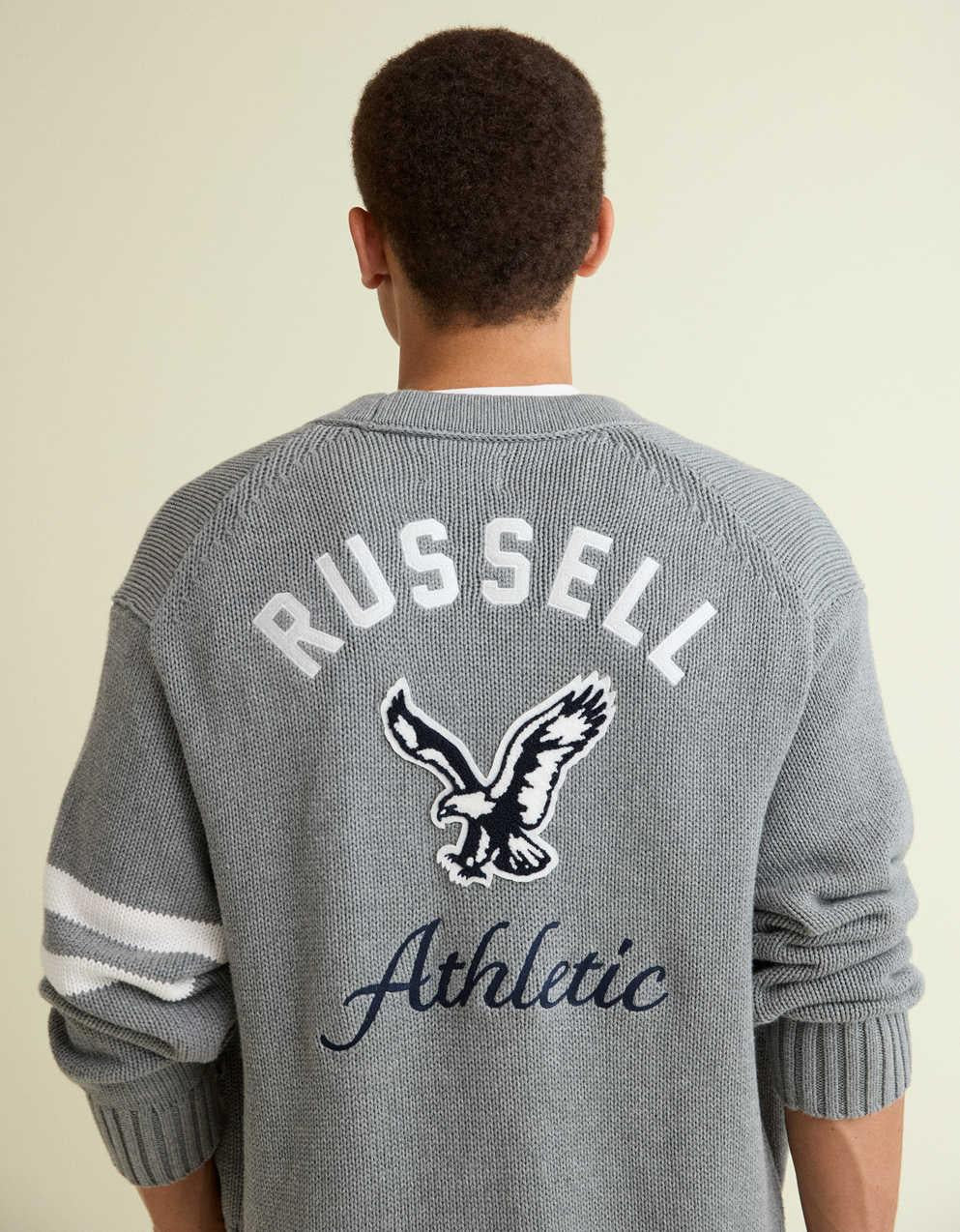 AE x Russell Athletic Varsity Cardigan Sweater