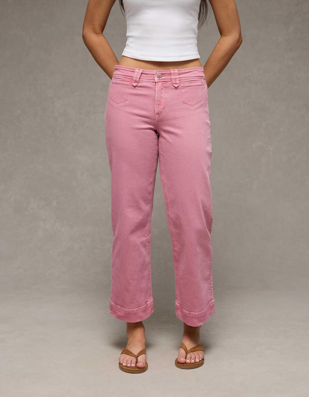 AE Stretch High-Waisted Stovepipe Crop Jean